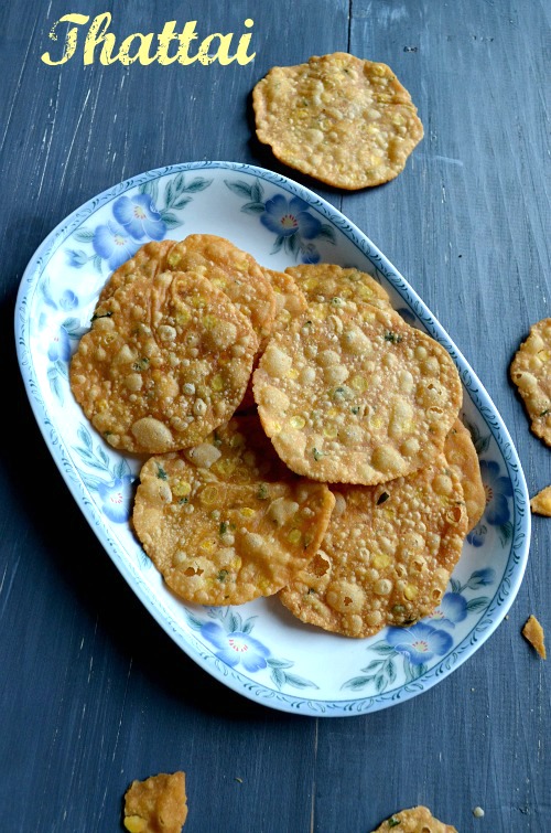 Thattai/Crispy Rice flour Snack Nalini'sKitchen